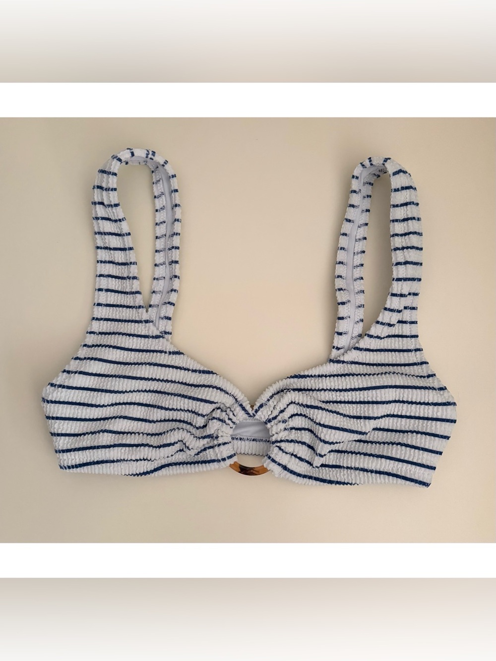 J. Crew scrunchie bikini top